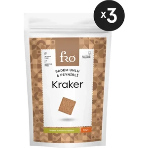 3'lü Badem Unlu Peynirli Kraker Glutensiz Doyurucu Sağlıklı Katkısız Atıştırmalık