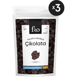 3'lü Paket Yulaflı Cevizli Çikolata Vegan Glutensiz Şekersiz Sağlıklı Atıştırmalık 3X50GR