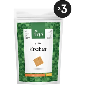 3'lü Unsuz Kıtır Kraker Vegan Glutensiz Tuzlu Doyurucu Sağlıklı Katkısız Atıştırmalık 3X50GR