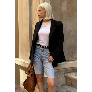 Siyah Astarlı Kadın Blazer Ceket MG2508