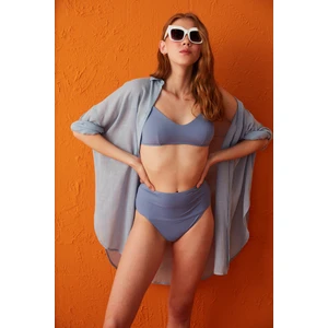 Koyu Mavi Clean Vintage Yüksek Bel Bikini Altı