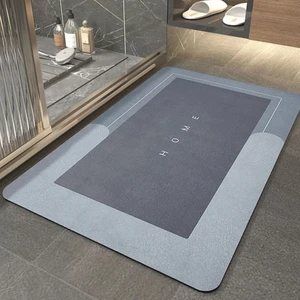 Kaymaz Tabanlı Dikdörtgen Su Emici Banyo Ve Lavabo Paspası