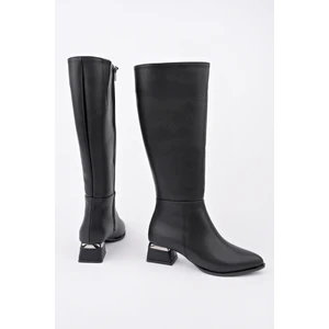 Collie Sivri Burun Yandan Fermuarlı Topuklu Kadın Çizme