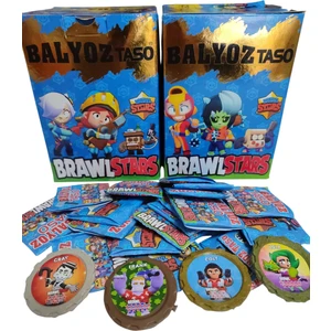 Brawl Stars Balyoz Taso 50 Adet | Mini Sürpriz Oyuncak ve Şeker Hediyeli | Hediye Paketli