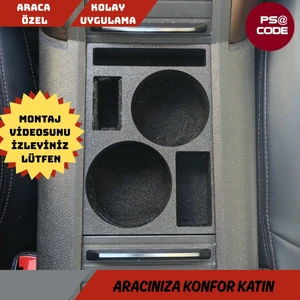 2019-2025 Model Rifter-Berlingo-Proace City-Doblo-Opel Combo Uyumlu Orta Konsol Bardaklık