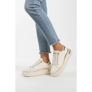 Beyaz Bağcıklı Hafif Kadın Sneaker Lady 029 Z