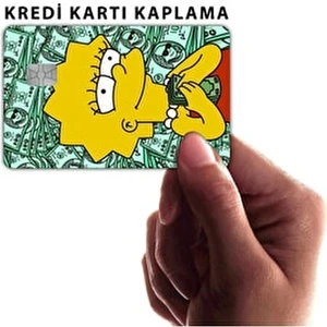 Simpson Lisa Kredi Kartı Kaplama Sticker