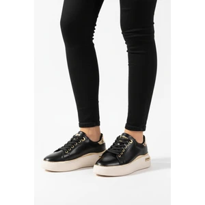 Siyah Bağcıklı Hafif Kadın Sneaker Lady 029 Z