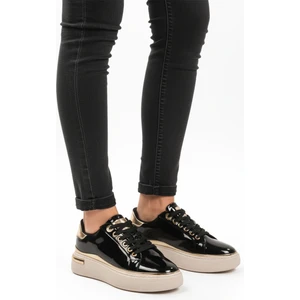 Siyah Rugan Bağcıklı Hafif Kadın Sneaker Lady 029 Z