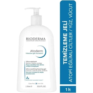 Atoderm Intensive Foaming Gel Çok Kuru Atopi Eğilimli Cilt Onarıcı Temizleme Jeli Niasinamid 1 Lt
