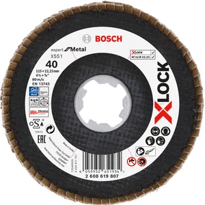 X551 Exm Flap Disk X-Lock 40K 115MM Açılı