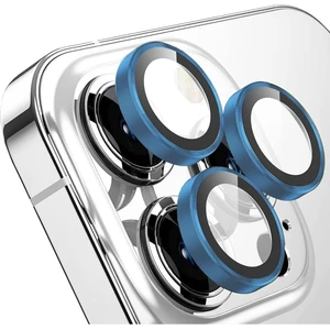 (Kaliteyi Bozmaz) iPhone 14 Pro Max / 14 Pro Uyumlu Lacivert Safir Kamera Lens Koruyucu Takma Aparatlı Kolay Kurulum