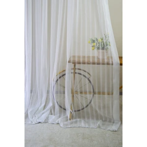 Ütü Istemez Şık ve Modern Tasarım Azra Model 1/2 Seyrek Pileli Tül Perde