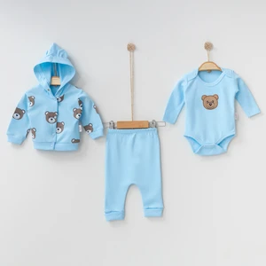 Nayinom Ayıcık Baskılı 3'lü Bebek Takım