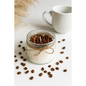 Likya Kahve Kokulu El Yapımı Mum – Kahve Çekirdekli Tasarım, %100 Doğal Soya Wax, 330 gr
