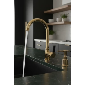 Gold Mix Kuğu Aç-Kapa Eviye Bataryası Musluk