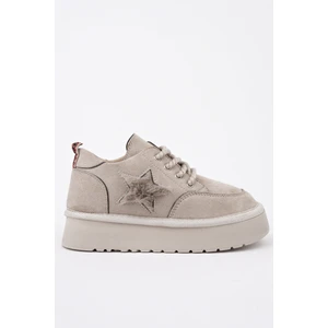 Trunks Kalın Taban Bağcıklı Yıldız Detaylı Çocuk Kışlık Sneaker Spor Ayakkabı