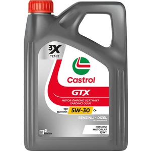 Castrol GTX 5W-30 C4 4 Litre Motor Yağı (Üretim Yılı: 2025)