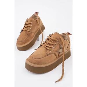 Trunks Kalın Taban Bağcıklı Yıldız Detaylı Çocuk Kışlık Sneaker Spor Ayakkabı