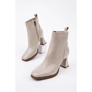 Celina Küt Burun Fermuarlı Topuklu Kadın Bot