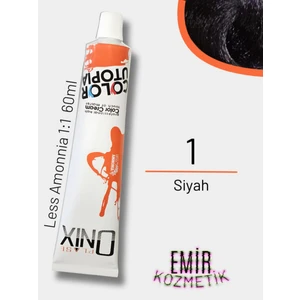 Düşük Amonyaklı Saç Boyası 60ML Siyah 1