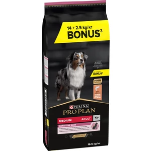 Pro Plan Somonlu Orta Irk Hassas Derili Yetişkin Köpek Maması 14kg + 2,5kg HEDİYE!