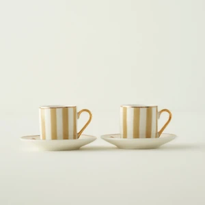 Blossom Porselen 2'li Kahve Fincanı Seti Bej (90 Cc)