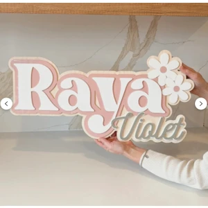 Kişiye Özel Isimlik Kapı Süsü | Bebek ve Çocuk Odası Dekoru