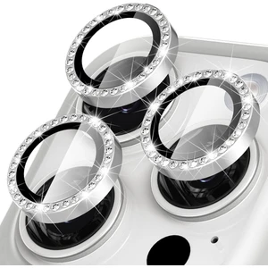 (Kaliteyi Bozmaz) iPhone 15 Pro Max / 15 Pro Uyumlu Taşlı Kamera Lens Koruyucu