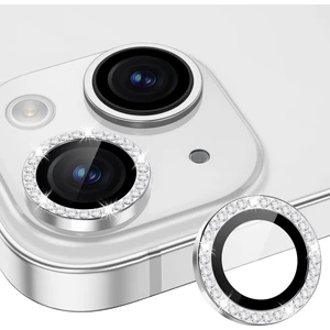 (Kaliteyi Bozmaz) iPhone 15 / 15 Plus Uyumlu Taşlı Kamera Lens Koruyucu