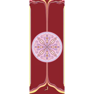 Mandala Serisi Now Here 4.1 mm Doğal Kauçuk Kaydırmaz Yoga Matı