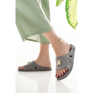 Kadın Terlik Kaydırmaz Su Geçirmez Şık Ev Dışarı Plaj Yazlık Günlük Terlik