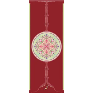 Mandala Serisi Follow The White Rabbit 4.1 mm Doğal Kauçuk Kaydırmaz Yoga Matı