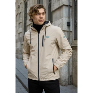 Erkek Astarlı Bol Cepli Taş Rüzgarlık & Yağmurluk