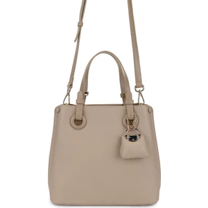 Tamer Tanca Kadın Suni Deri Taupe Omuz Çanta 921 27147 Bn Cnt SK25-26 Taupe