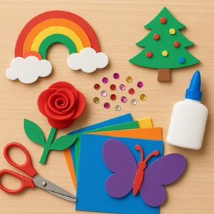 A4 Eva Tabaka 10LU - Karışık Renk