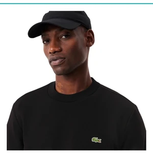 Erkek Klasik Fit Siyah Bisiklet Yaka Sweatshirt