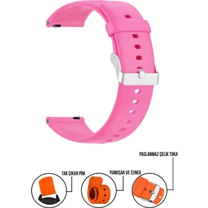 Tcl Movetime MT40-MT40X Saat Uyumlu Silikon Akıllı Çocuk Saati Kordonu MT40A72SLK