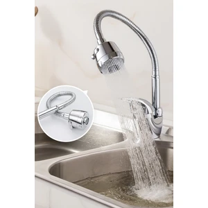 Oynar Başlıklı Esnek Boru Çift Fonksiyonlu Mutfak Musluğu Başlığı