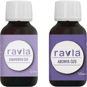 2'li Ürün - Ravla Aronya Özü 50ML /  Ravla Karamürver Özü 50ML