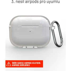 Apple Airpods Pro 3. Nesil Uyumlu Cihazınızı Darbelere Karşı Koruyan Silikon Kılıf