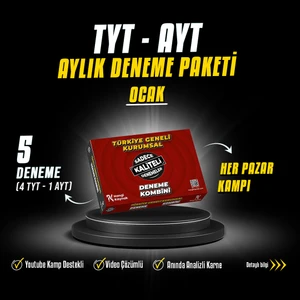 2026 Yks Ocak Aylık Deneme Paketi