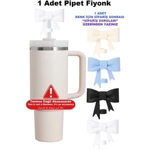 Quencher 1.18 Lt Uyumlu Termos Figürü Fiyon Çiçek Straw Bow Fiyonk