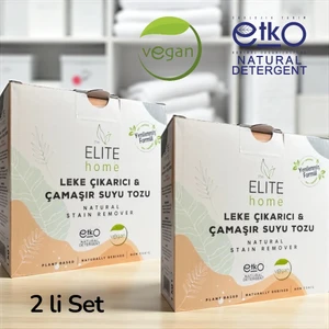 The Elite Home Doğal ve Vegan Sertifikalı Leke Çıkarıcı Çamaşır Suyu Tozu 1 kg x 2