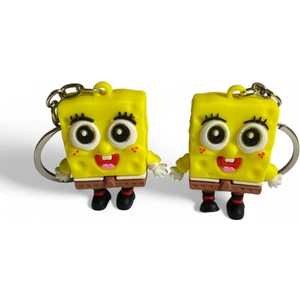 Çerçi Melek Sünger Bob Ikili Anahtarlık ve Çanta Süsü