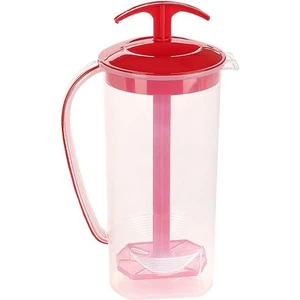 SY-4564 Plastik Uzun Karıştırıcılı Ayran Sürahi 1,75 Lt Kırmızı