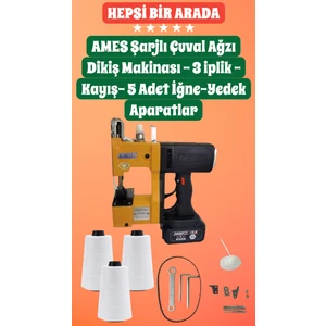 Çuval Ağzı Dikiş Makinası Şarjlı 3 Iplikli AS-GK-900 (2600MA)