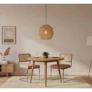 Bohem Avize, Lüx Hasır, Rustik Avize, E27 Duylu, Cafe Aydınlatma