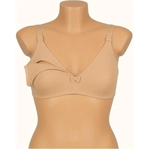 Kadın Önden Açılabilen Emzirme Sütyeni Siyah Beyaz Ten