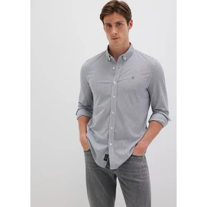 Çizgili Lacivert Gömlek 0211402-91331